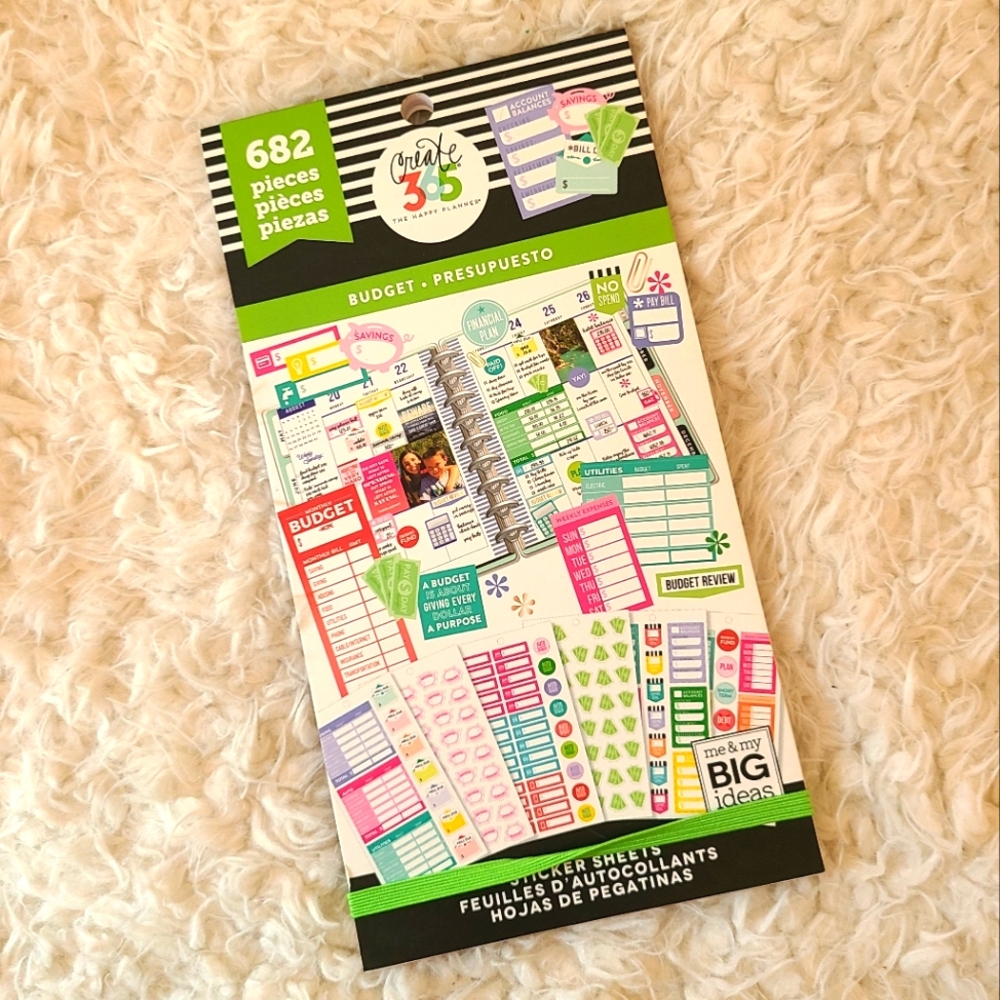 🌻 happy planner • budget sticker book